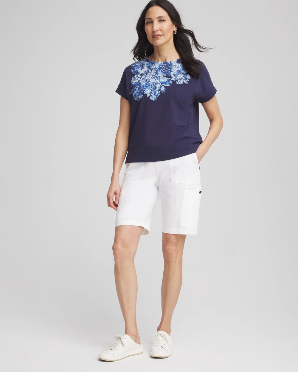 Zenergy® UPF Knit Applique Dolman Top - Chico's