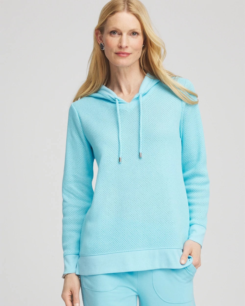 Zenergy® Crochet Knit Hooded Pullover Top - Chico's