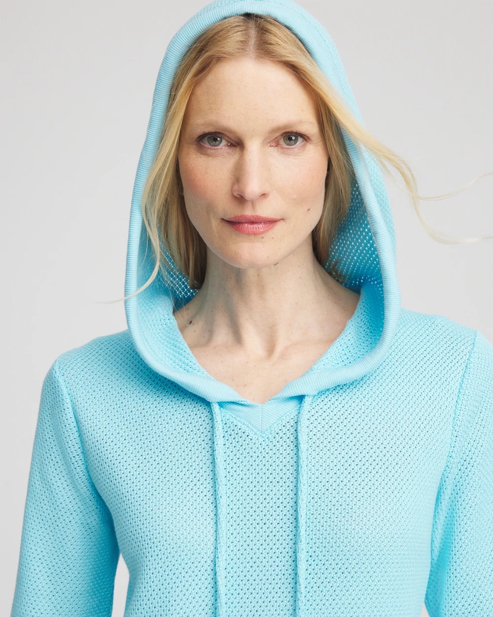 Zenergy® Crochet Knit Hooded Pullover Top - Chico's