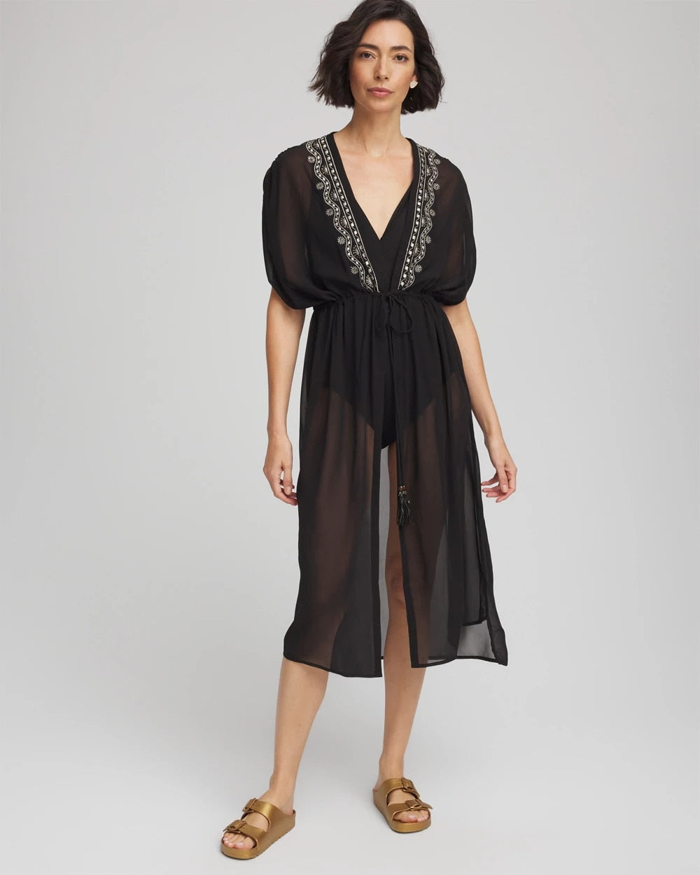 Miraclesuit® Beach Embroidered Long Kimono - Chico's
