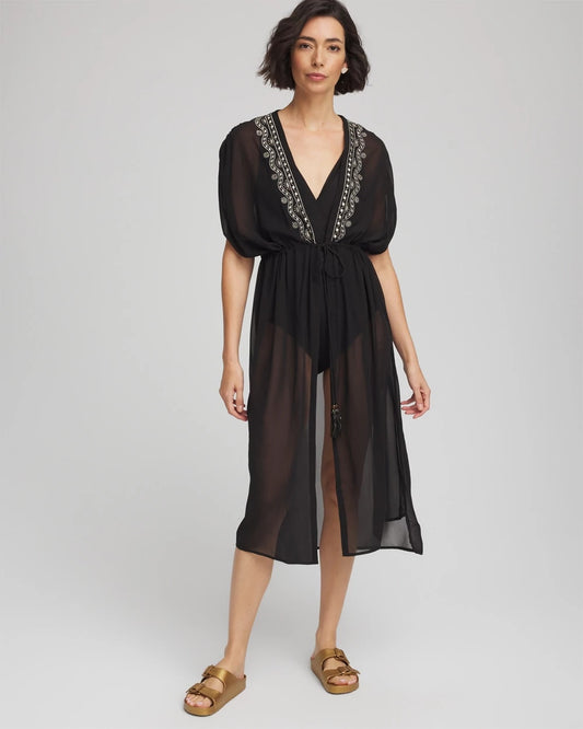Miraclesuit® Beach Embroidered Long Kimono - Chico's