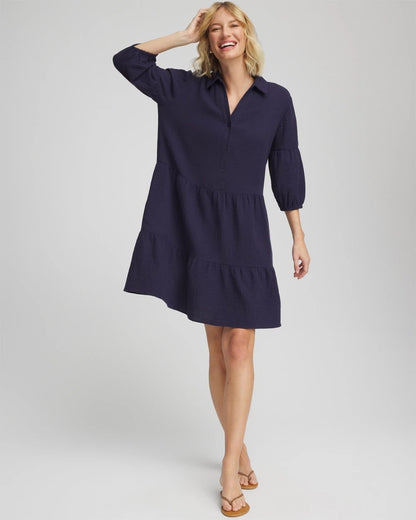 Woven Tiered Swim Cover-Up Dress - Chico's