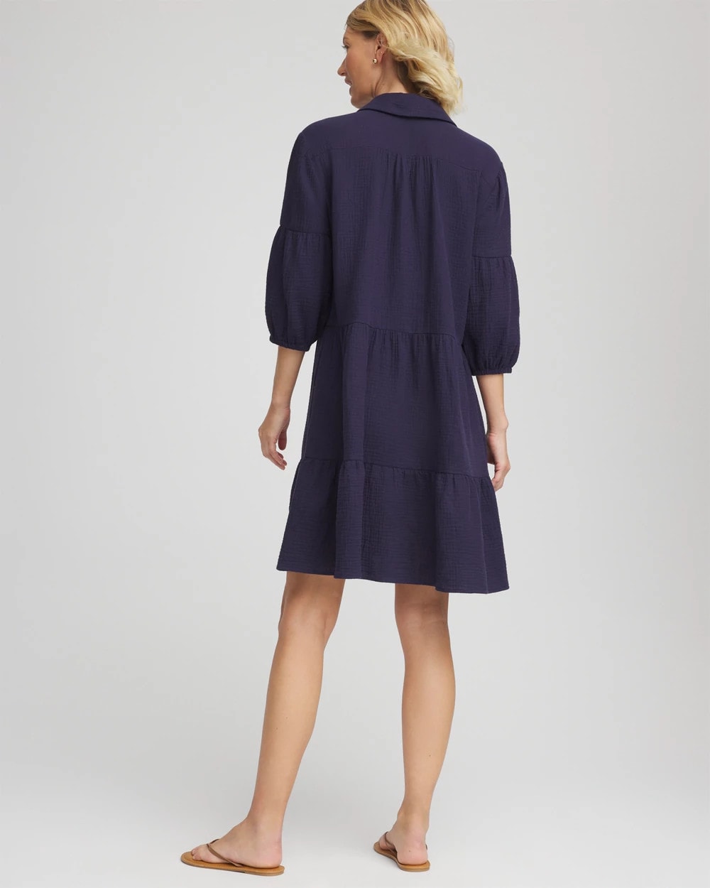 Woven Tiered Swim Cover-Up Dress - Chico's