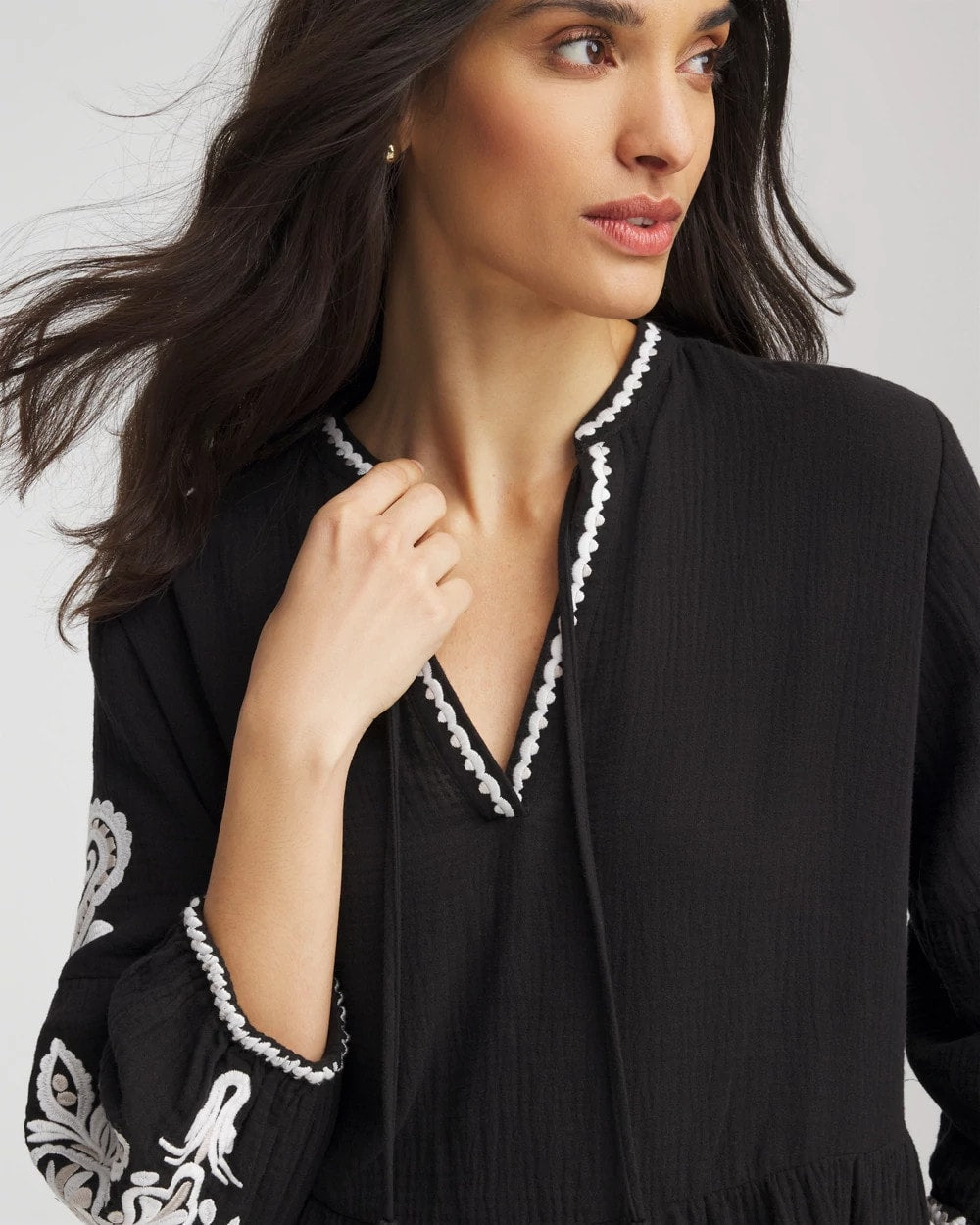 Woven Embroidered Swim Cover-Up - Chico's