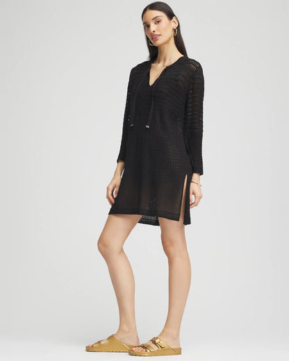 Chico's Tie-Front Beach Swimsuit Cover-Up - Chico's