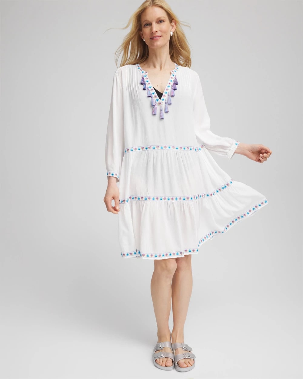 Chico's Beach Swimsuit Cover-Up Dress - Chico's
