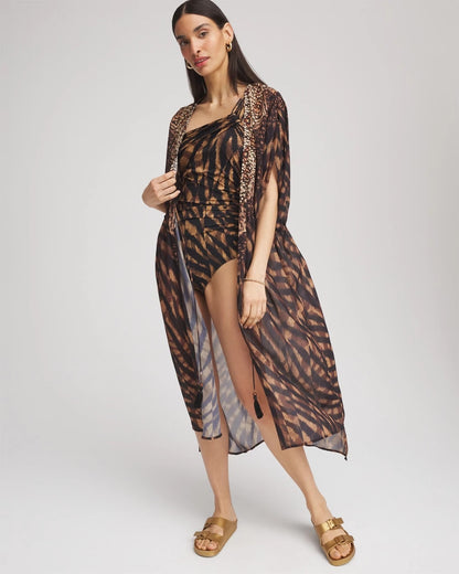 Miraclesuit® Raya De Safari Kimono Cover-Up - Chico's