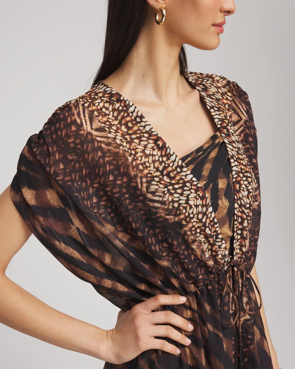 Miraclesuit® Raya De Safari Kimono Cover-Up - Chico's