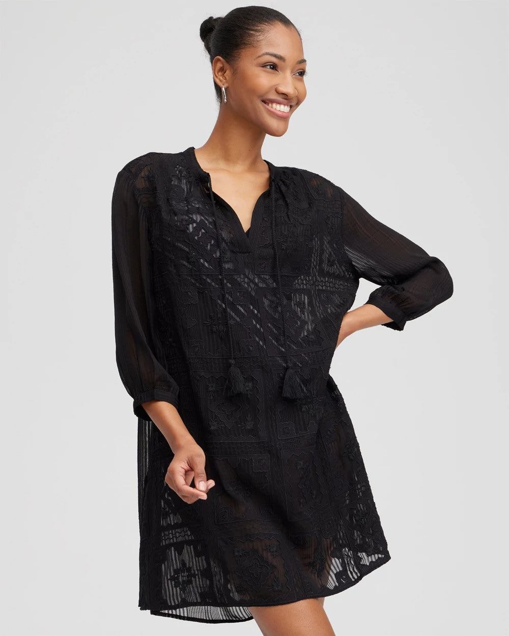 Embroidered Swim Dress Coverup - Chico's