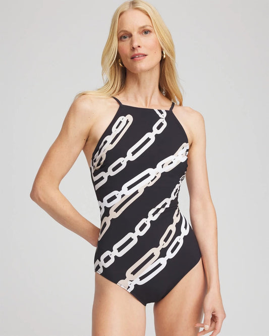 Gottex High Neck Halter Top Swimsuit - Chico's