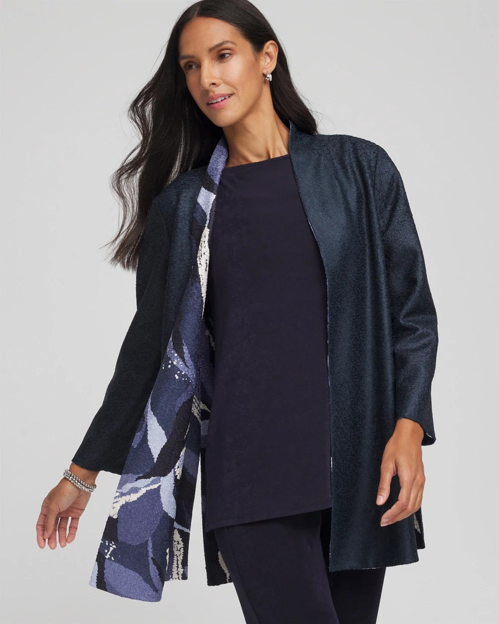 Travelers™ Wave Reversible Crushed Jacket - Chico's