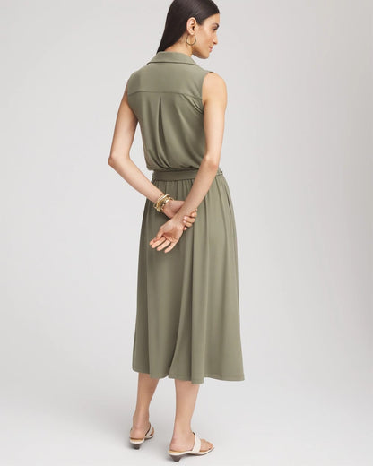 Travelers™ Knit Sleeveless Shirtdress - Chico's