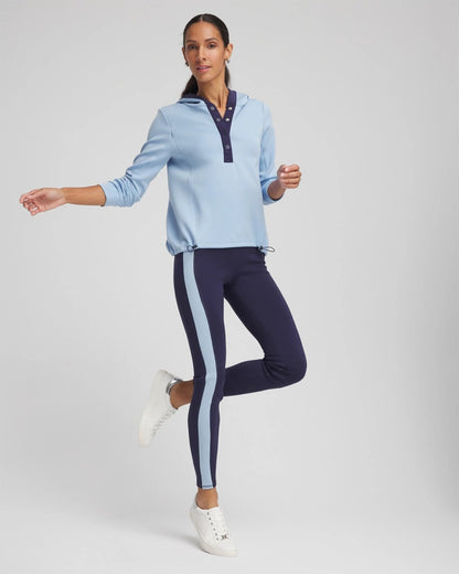 Zenergy® Soft Topaz Contrast Leggings - Chico's