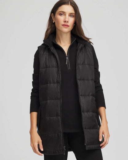 Zenergy® Quilted Hooded Vest - Chico's