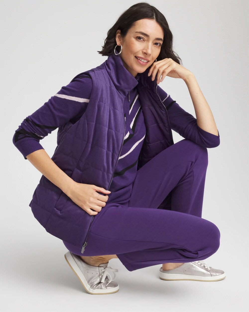 Zenergy® Reversible Velvet Puffer Vest - Chico's
