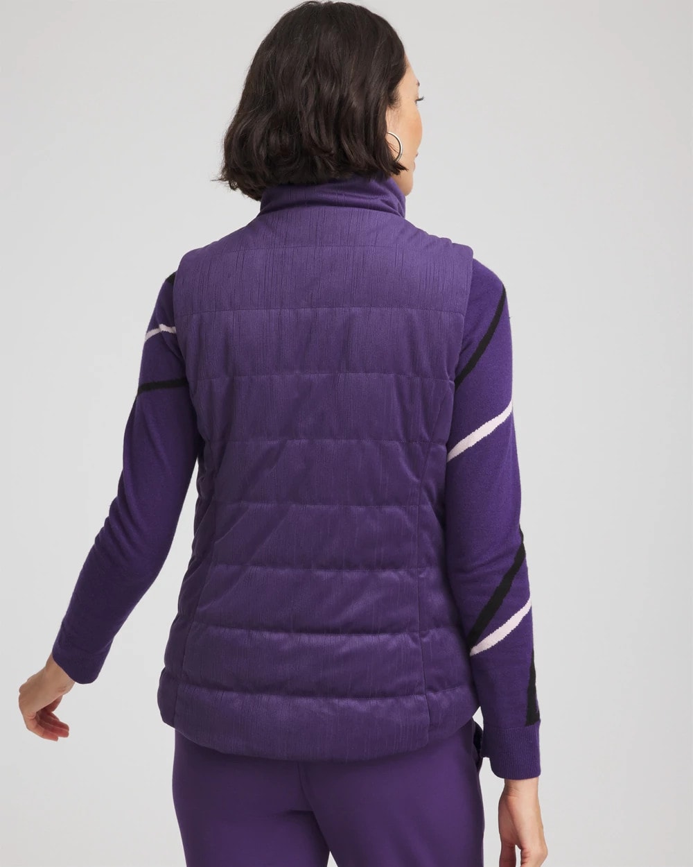 Zenergy® Reversible Velvet Puffer Vest - Chico's