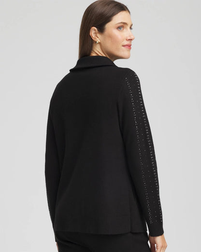 Zenergy® Luxe Diamante Zip Cardigan - Chico's