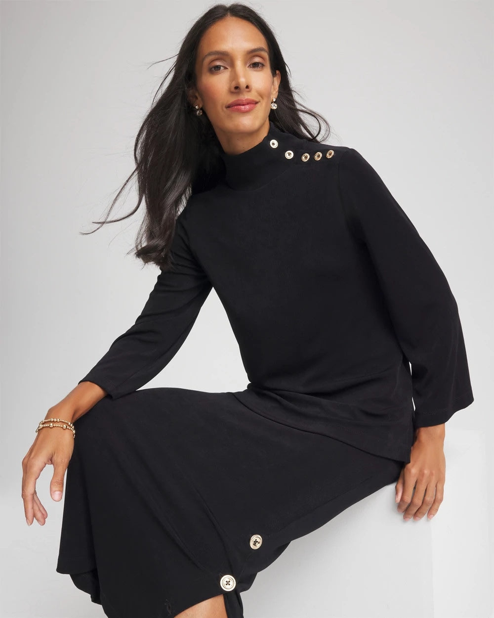 Travelers™ Button Mockneck Top - Chico's
