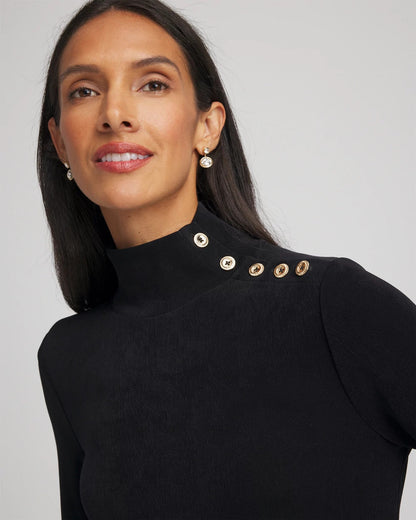 Travelers™ Button Mockneck Top - Chico's