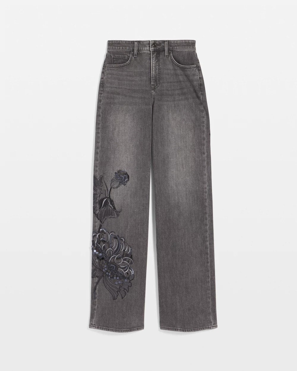 Printed High-Rise Wide-Leg Jean - Chico's