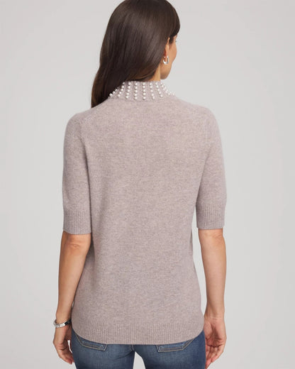 Cashmere Pearl Mockneck Sweater - Chico's