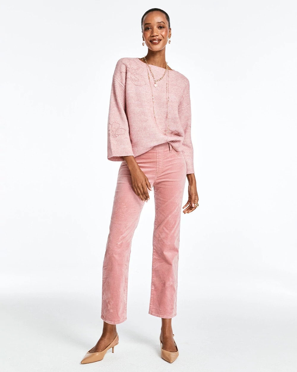 Velveteen Pull-On Flared Jeans - Chico's