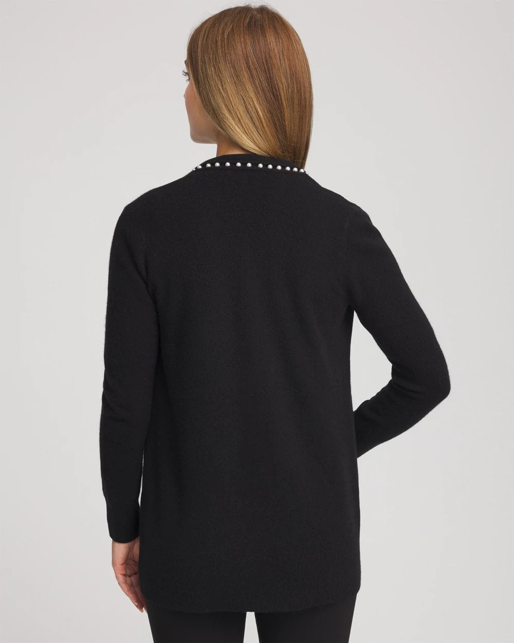 Cashmere Pearl-Trim Cardigan - Chico's