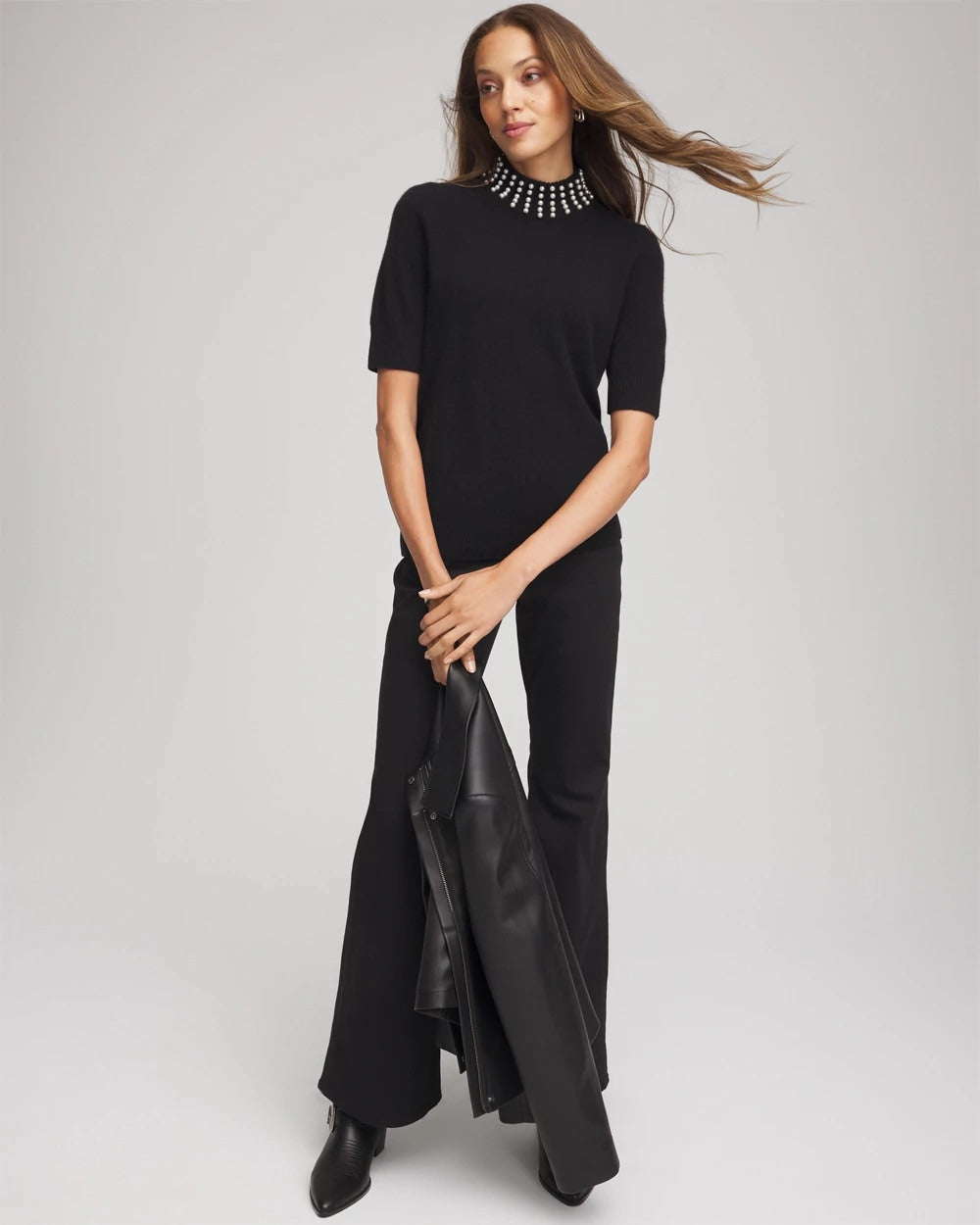 Cashmere Pearl Mockneck Sweater - Chico's