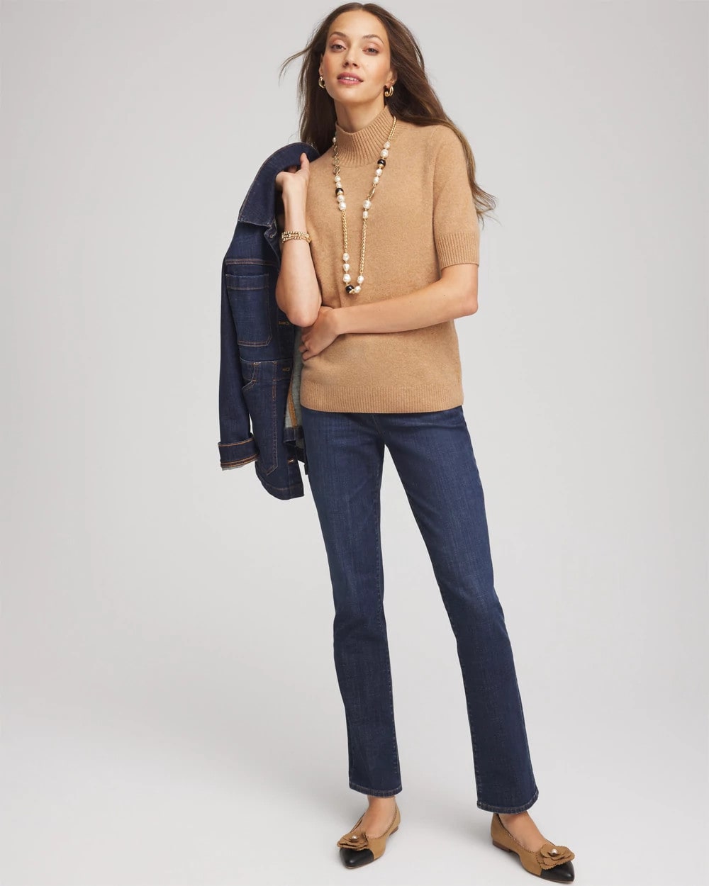 Cashmere Elbow-Sleeve Sweater - Chico's