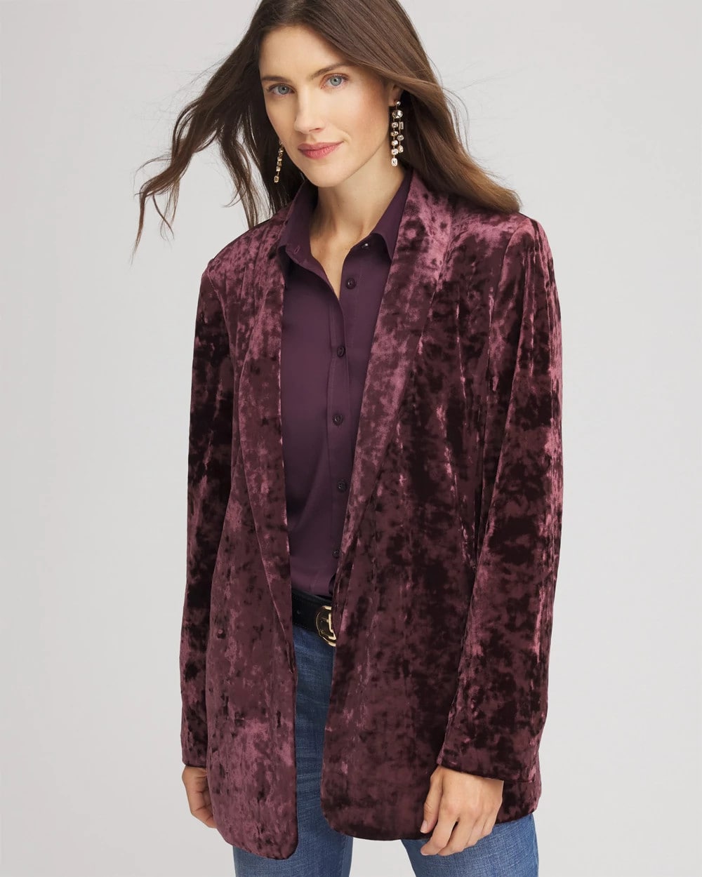 Crushed Velvet Blazer - Chico's