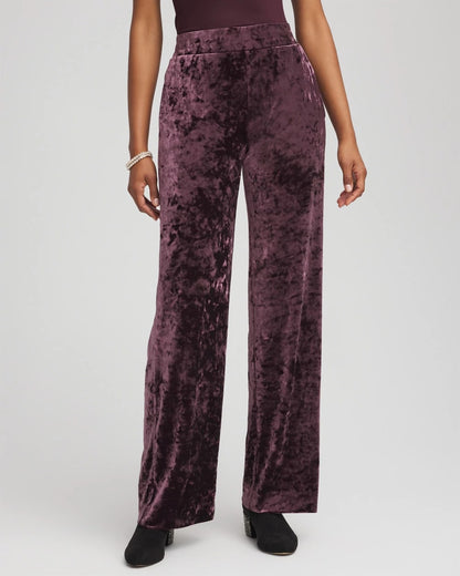 Crushed Velvet Wide-Leg Pants - Chico's