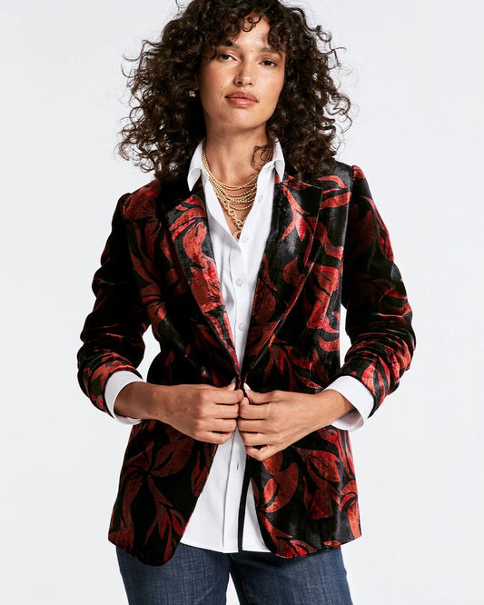 Velvet Printed Blazer - Chico's