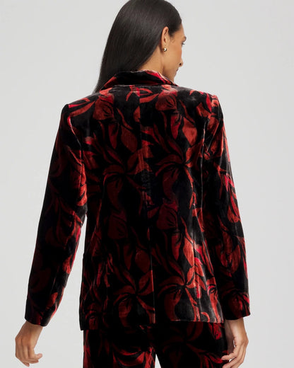 Velvet Printed Blazer - Chico's