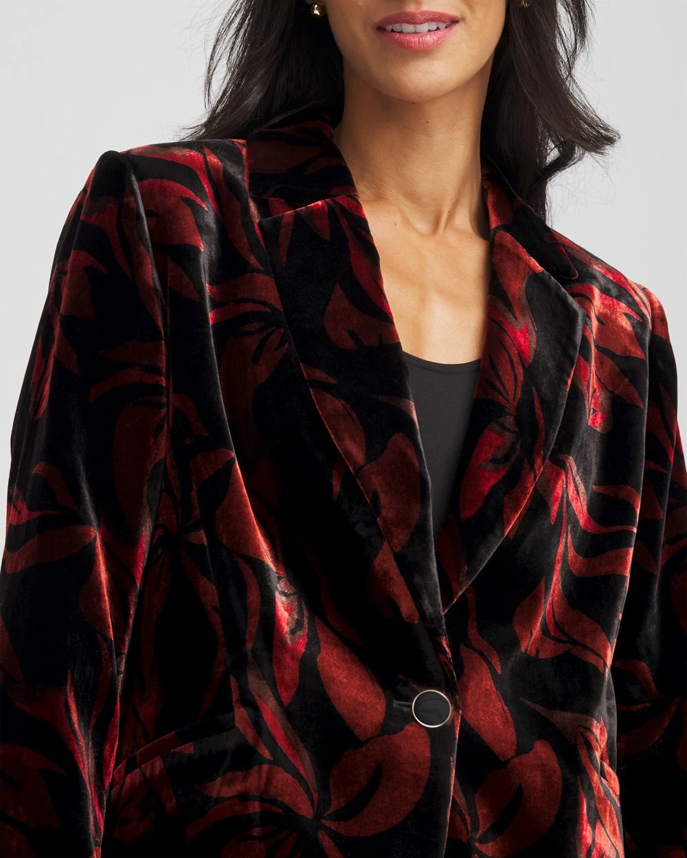 Velvet Printed Blazer - Chico's