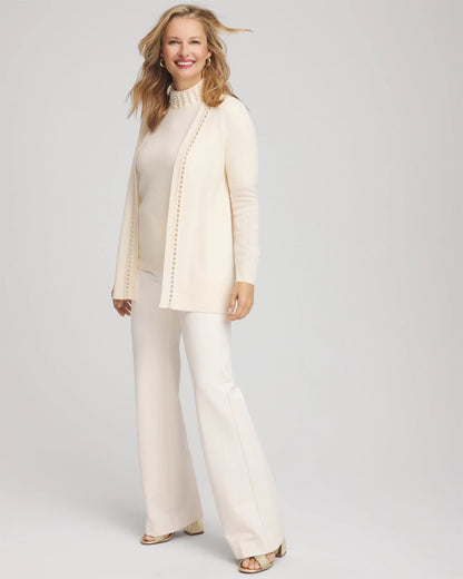 Cashmere Pearl-Trim Cardigan - Chico's