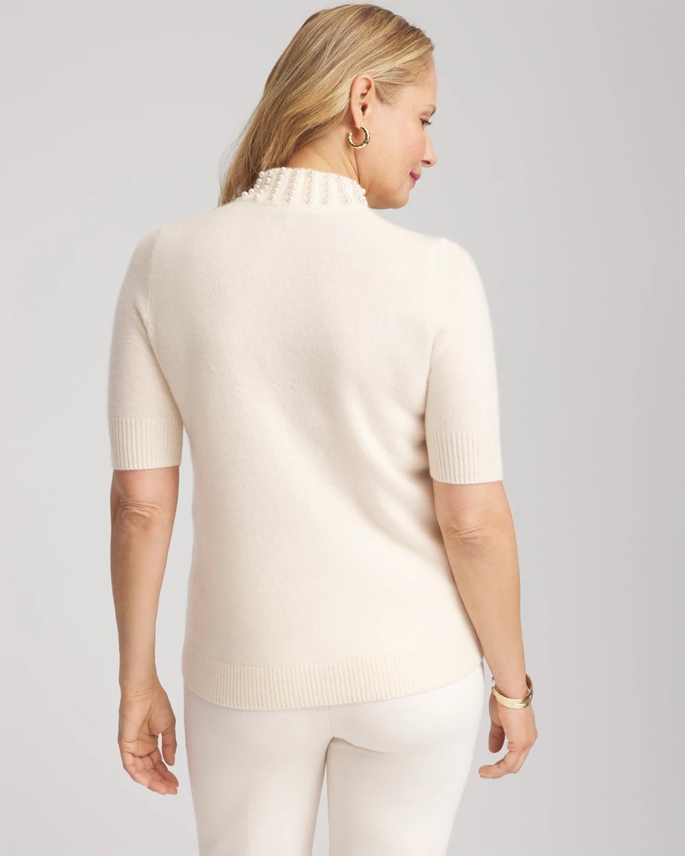 Cashmere Pearl Mockneck Sweater - Chico's