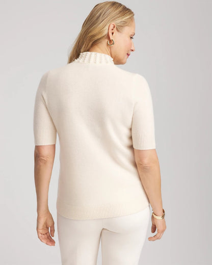 Cashmere Pearl Mockneck Sweater - Chico's