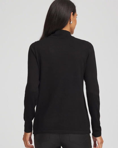 Ella Embellished Mockneck Sweater - Chico's