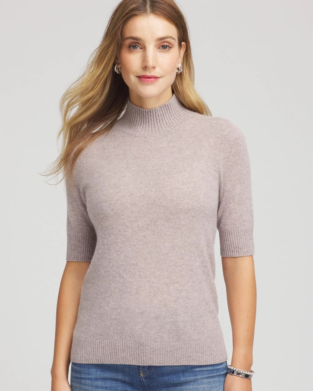 Cashmere Elbow-Sleeve Sweater - Chico's