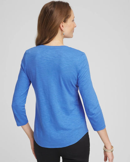 Slub 3/4 Sleeve Tee - Chico's