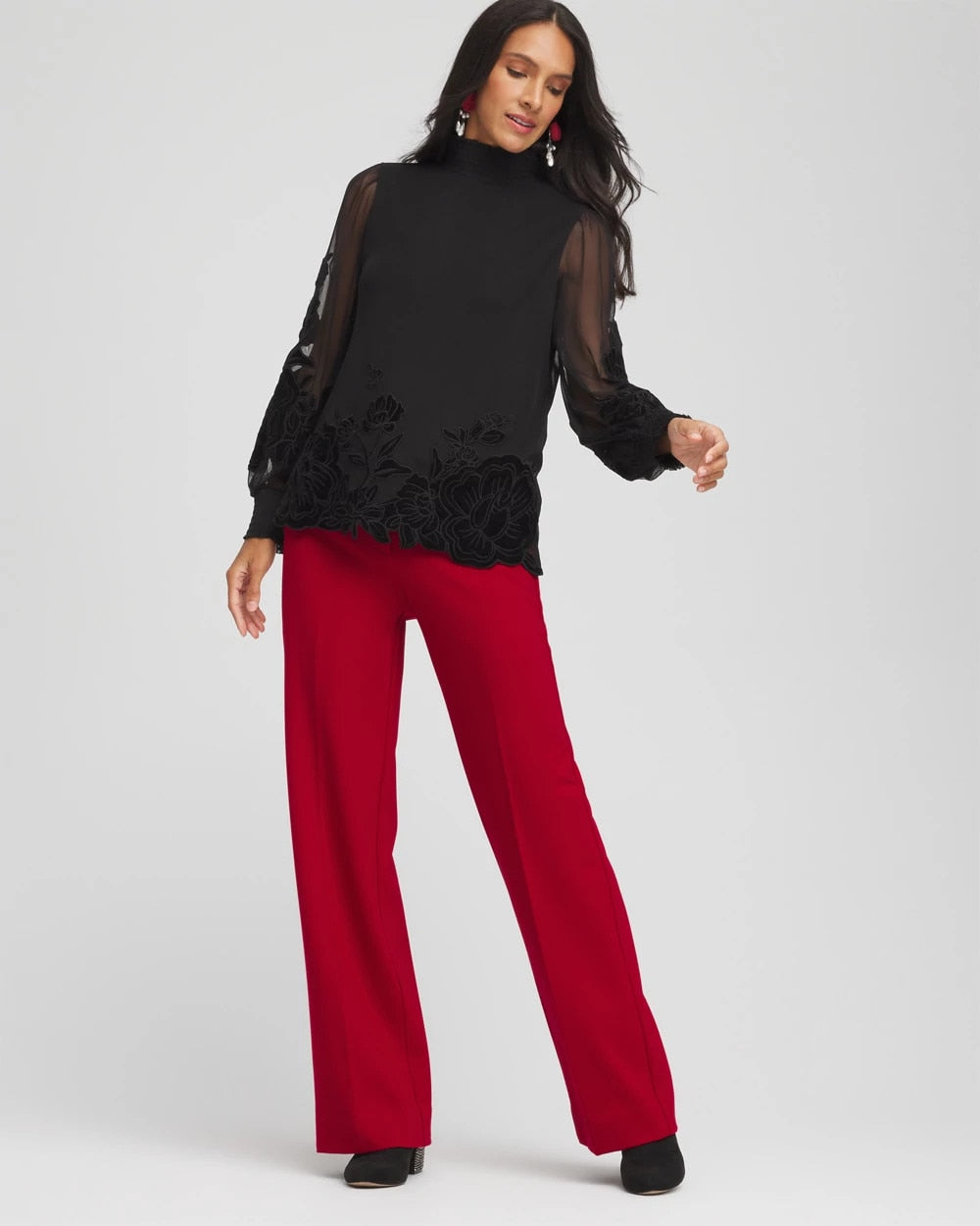 Emme Wide-Leg Trouser Ponte Pants - Chico's