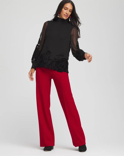 Emme Wide-Leg Trouser Ponte Pants - Chico's
