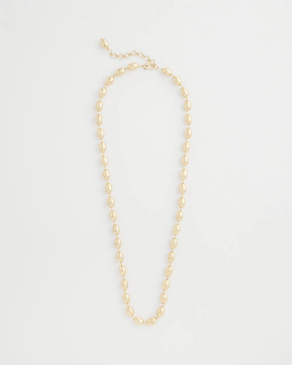 Gold Bead Long Single-Strand Necklace - Chico's