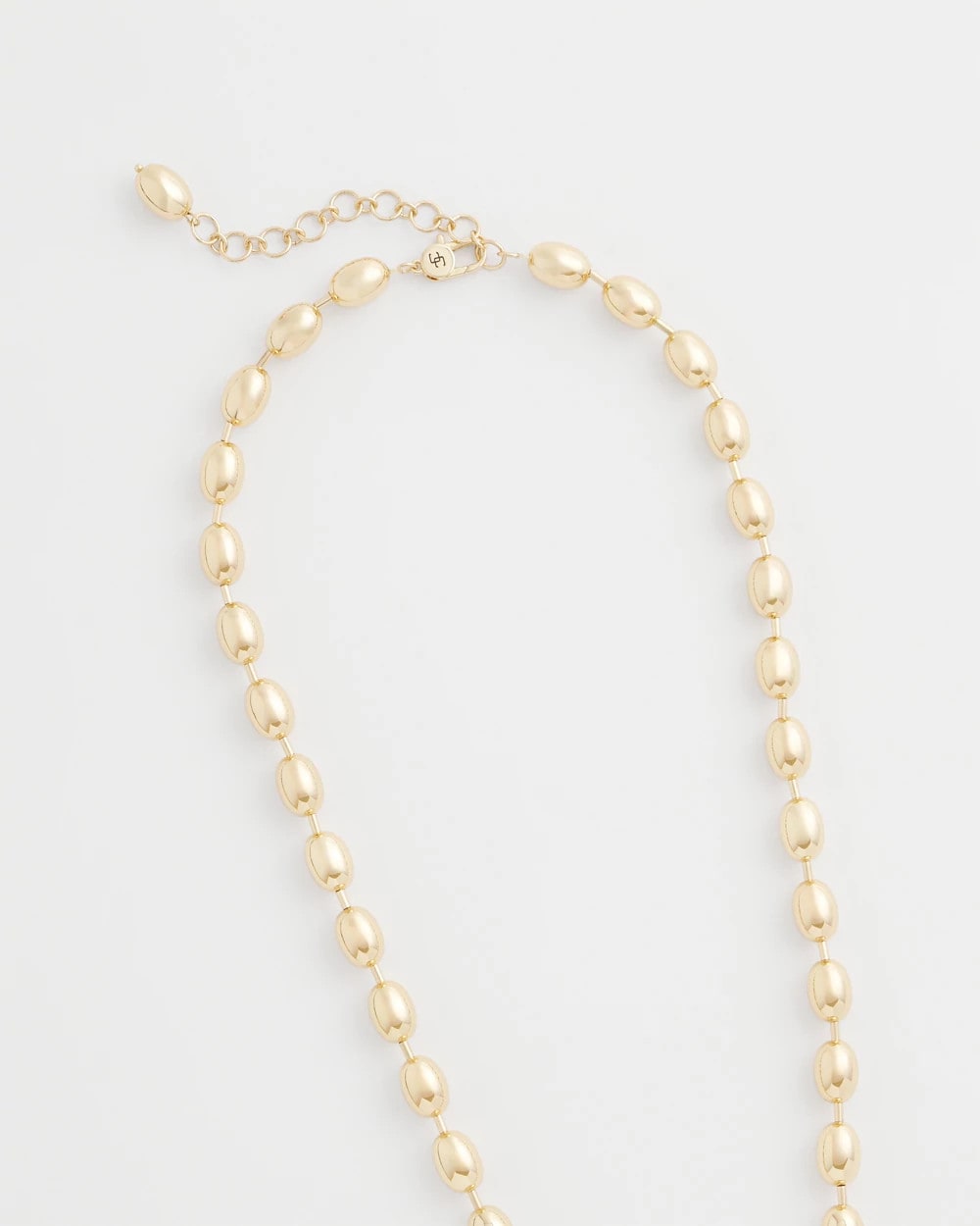 Gold Bead Long Single-Strand Necklace - Chico's