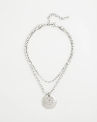 Short Silver Ball Chain Pendant - Chico's