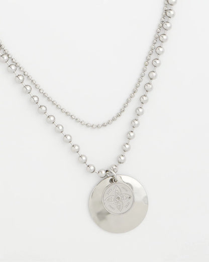 Short Silver Ball Chain Pendant - Chico's