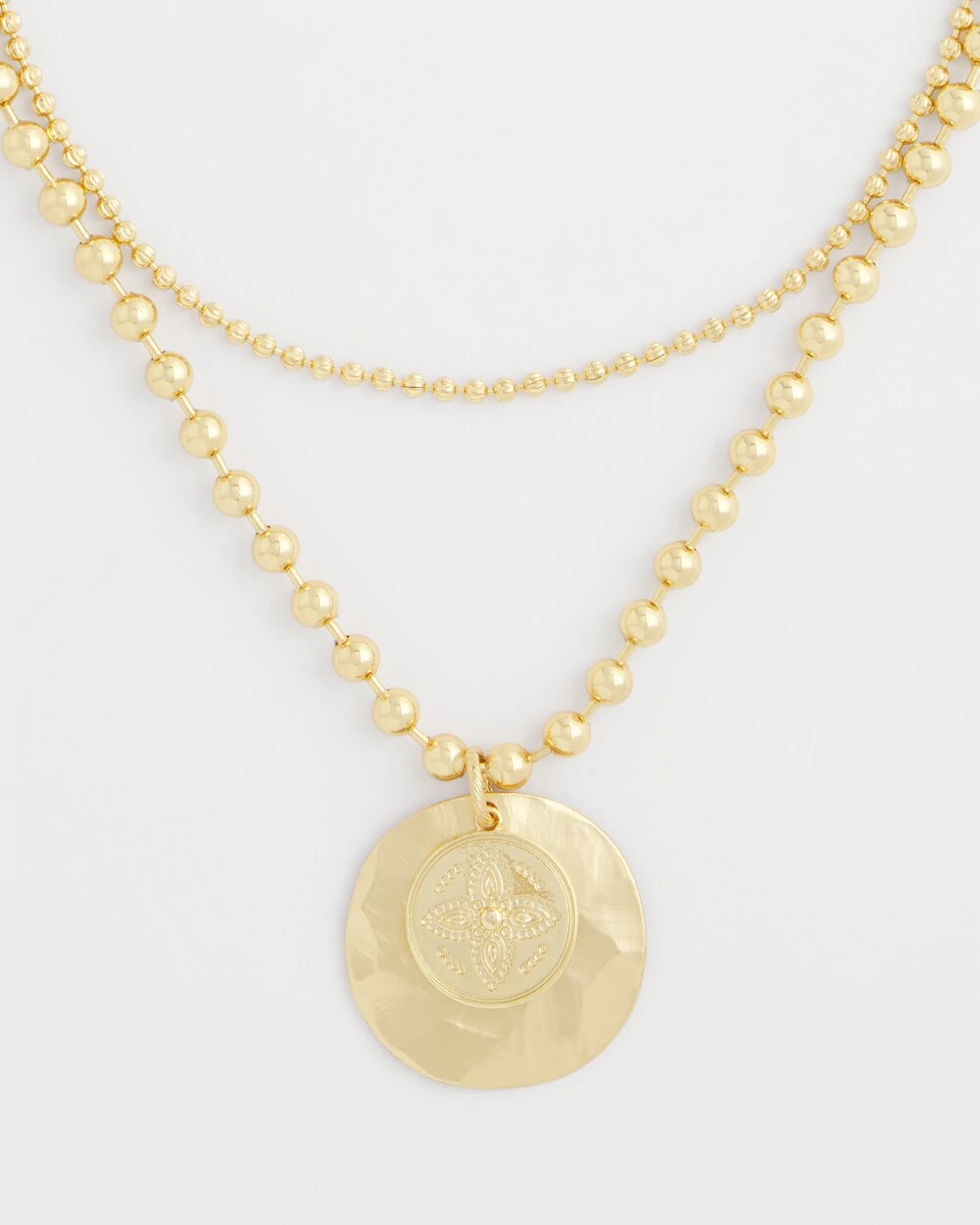 Short Gold Ball Chain Pendant - Chico's