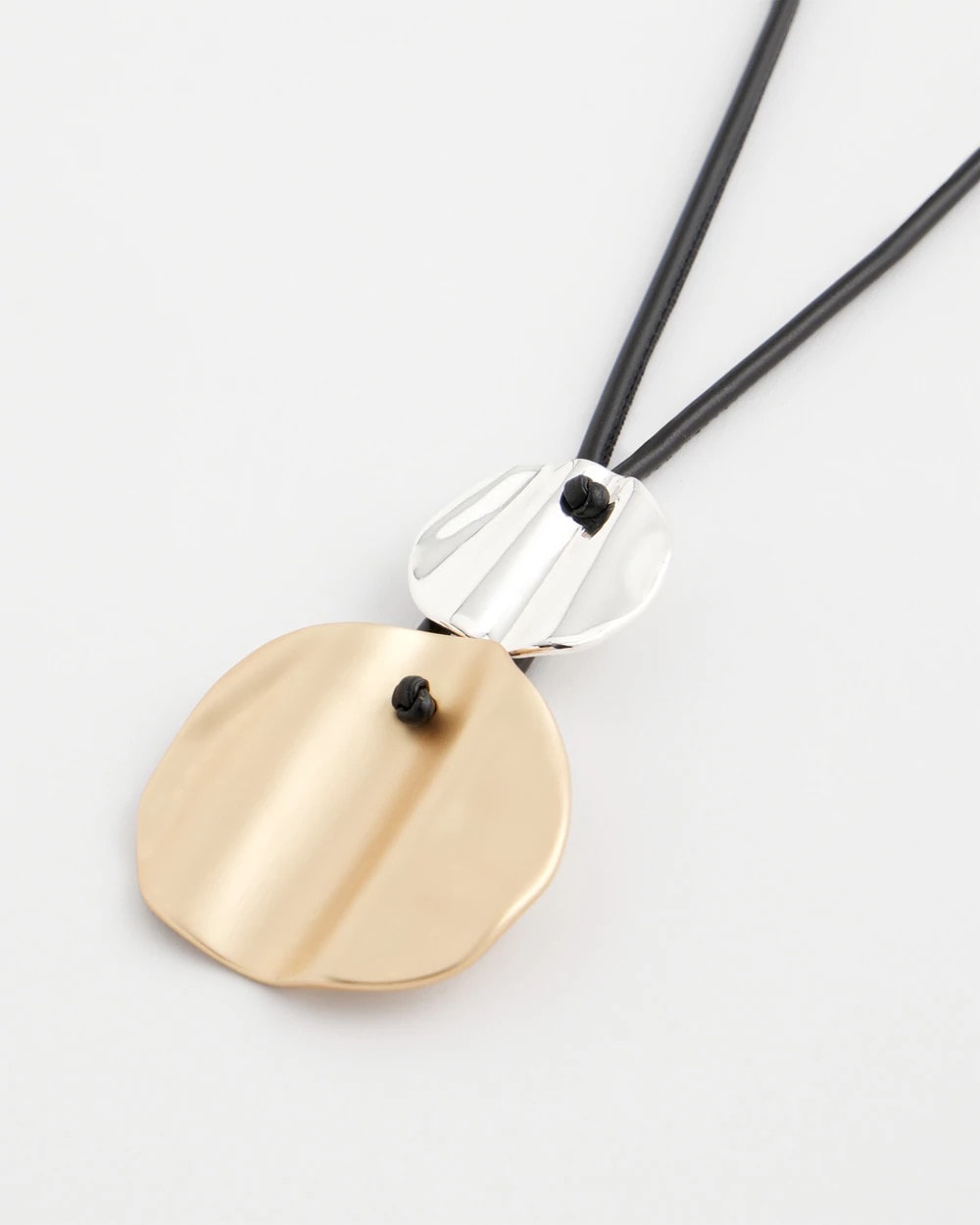 Crinkle Mixed Metal Pendant - Chico's