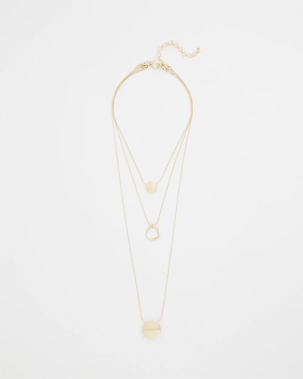 Gold Triple Pendant Necklace - Chico's