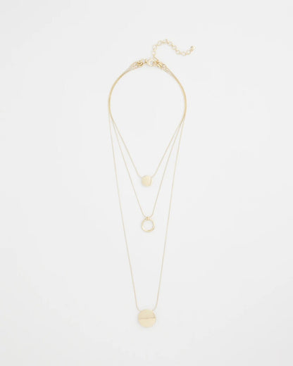 Gold Triple Pendant Necklace - Chico's